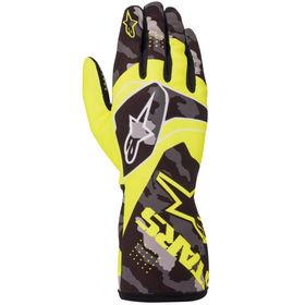 NEWモデル！！ Alpinestarsアルパインスターズ Tech 1-K Race S V2キッズカートグローブ Fluro Yellow / Black Camo 【 カート 走行会 レース 4輪 グローブ 】