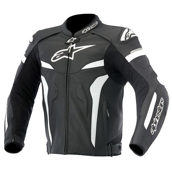 Alpinestars アルパインスターズ Celerレザーオートバイジャケット Black / White | UK 48 / Eur 58