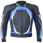 RST 1845ブレードIIレザーオートバイジャケット Blue | UK 46 / Eur 56